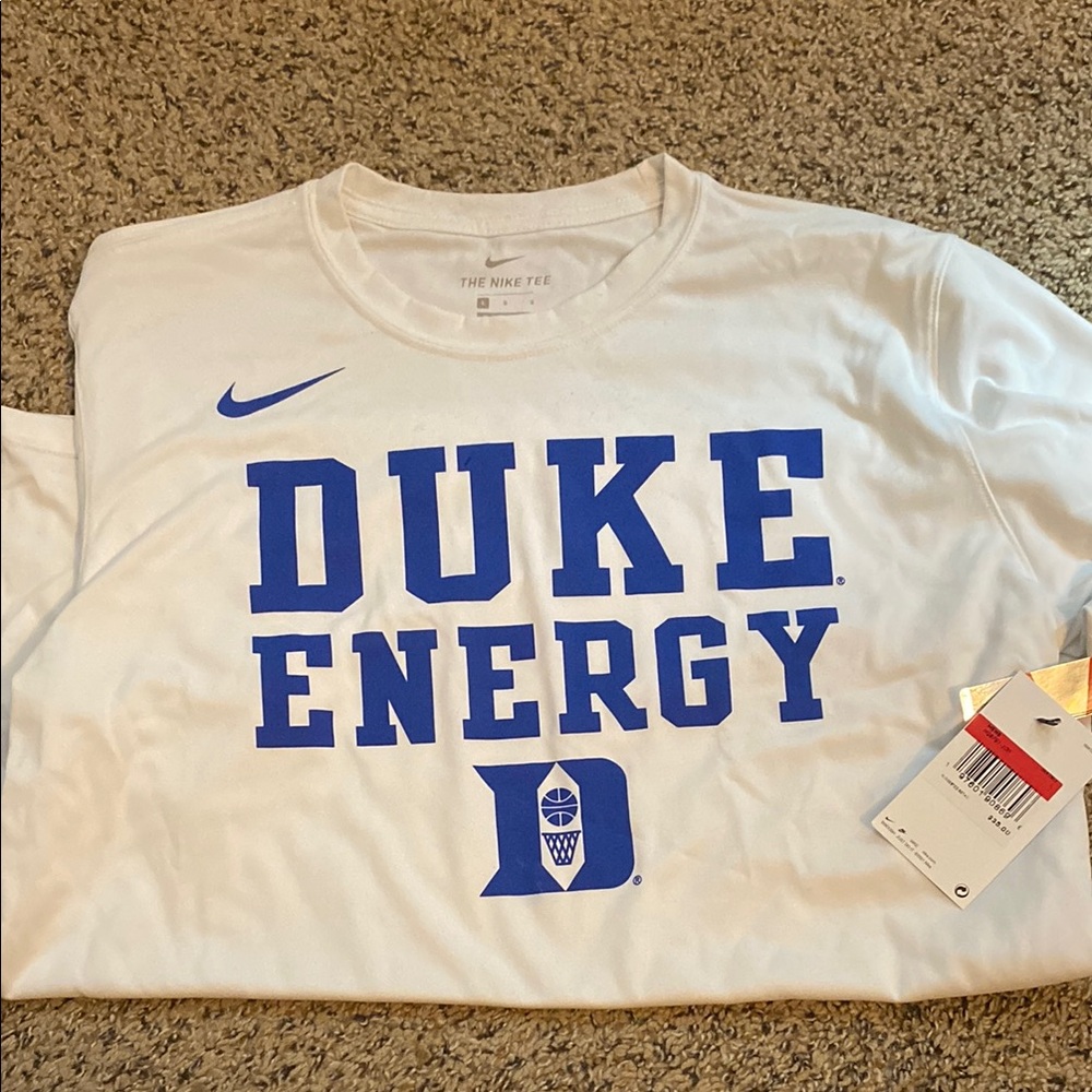 NWT Nike White Duke Energy Short Sleeve Shirt